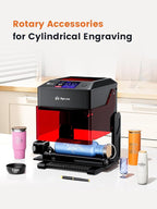 AlgoLaser 5W Smart Laser Engraver Machine: Portable Laser Engraver with 3.5" Touchscreen & 2.0 AlgoOS System - Hand Draw/Wireless Transmission/SD Card/Offline - Laser Engraving for Wood, Leather