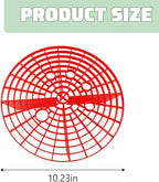 Car Wash Bucket Grit Trap Inserts, Vehicle Detailing Wash Filter for Remove Dust and Dirt, Automotive Cleaning Tool Fits 12 Inch Diameter Bucket, Universal for SUV RV Truck (Red)
