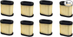 Set of 8 New Air Filter Fits MTD, Tecumseh, Fits Toro, White Outdoor LEV100, LEV115, LEV120, OVRM105, OVRM65, TVS115 Models Interchangeable With 30-031, 30031, 33331, 36905, 740083A, B105137