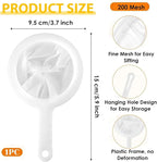 AKOAK 1 Pack Mesh Screen Fruit Juice Filter Net Superfine Mesh Handle Type Strainer is Used for Filtering Tea, Wine, Milk, Soy Milk, Oil, Coffee (200 Mesh)