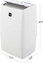 Portable Air Conditioners, 12000 BTU Portable AC for Rooms Up to 550 Sq.Ft. 3-In-1 AC with Fast Cooling, Dehumidifier & Three Speed Fan, 24H Timer/Remote Control/Quiet, White LED Control Panel
