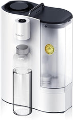 Bluevua RO100ROPOT-Travel Reverse Osmosis System Countertop Water Filter, Compact 6-Stage Filtration with UV, Includes Glass Bottle, Portable Water Purifier for Home & Travel, White