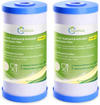 AQUALINK PP10BB-CC 5 Micron 10" x 4.5" Whole House Sediment Activated Carbon Water Filter Replacement for GE FXHTC, GXWH40L, GXWH35F, GNWH38S, RFC-BBSA, W50PEHD, DuPont WFHD13001