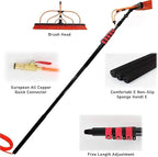 Spray Bar Kit Window Cleaning Brush, Outdoor Window Glass Solar Panel Cleaning,Extendable Cleaner For Greenhouse Roofs, Cleaning Photovoltaic And Solar Panels/35Cmbrushhead/12M/3,35cmbrushhead,12M/39