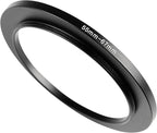 55-67mm Metal Step-Up/Down Ring Adapter Compatible with Mirrorless Cameras DSLR Lens, UV CPL ND Filter Thread Converter, Black