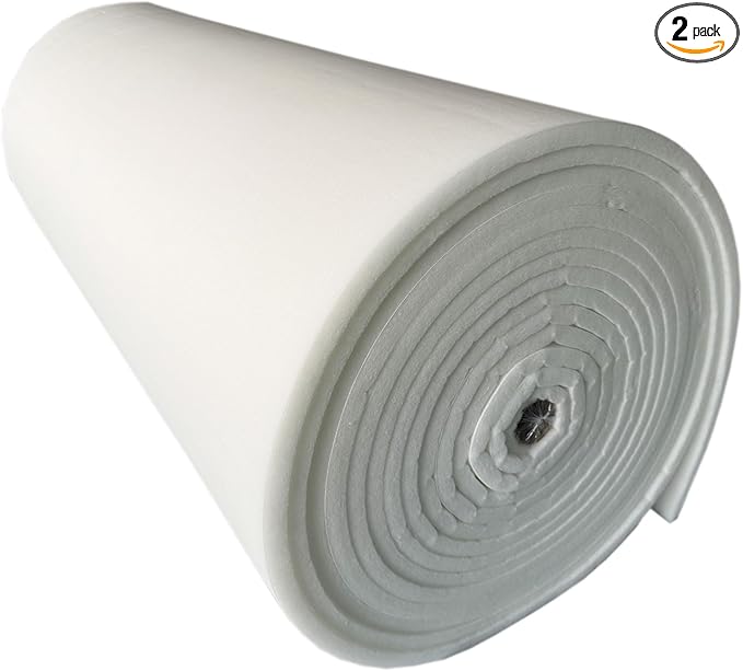 Spray Booth Ceiling Filter, High-Capacity Intake Air Filter for Downdraft Booths (2/case, 65" x 76")