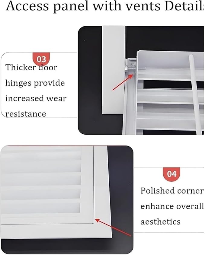 Decorative Return Air Grille Cover, Wall/Ceiling Vent Cover with Adjustable Design, Durables & Easy-to-Install for Home & Office, Cold Air Return Vent Cover(40x48in (102x122cm))