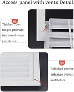 Decorative Return Air Grille Cover, Wall/Ceiling Vent Cover with Adjustable Design, Durables & Easy-to-Install for Home & Office, Cold Air Return Vent Cover(12x18in (30x46cm))