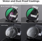 K&F CONCEPT 77mm ND8 Lens Filter and CPL Circular Polarizing Filter 2 in 1 for Camera Lens with 28 Multi-Layer Coatings, Hydrophobic, Scratch Resistant