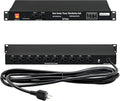 1U PDU Network Servers Surge Protector Power Distribution Unit 12-Outlet, 120V 20A, 3600 Joules 10KA,19″ Rack Mount Power Strip,Heavy-Duty 12AWG 16 ft Cord,w/AC Filter