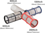 Garden Home 40-200 Mesh Large Flow Visible Filter Connector to Barb 16mm 20mm 25mm Hose Pre-Filter Garden Irrigation Agriculture Tool 1 Pcs Filter (Color : A, Size : 80Mesh)