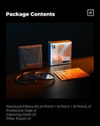 K&F CONCEPT 55mm Star Filters Kit (3pcs) 4 Points 6 Points 8 Points Cross Screen Starburst Filters Set -18 Layer Coating Ultra Slim Optical Glass Camera Lens Filter with 3 Cleaning Cloth