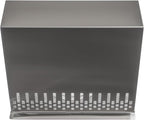 Vent Systems 8" Inch Air Supply Vent Cover with Rubber Gasket - Stainless Steel - Robust Weatherproof Outdoor Air Intake Box - Duct or Surface Mounting - Rain and Snow Protection