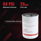 30 Micron Spin-on Fuel Filter Element, 25 GPM Diesel Gasoline Compatible With Mobile and Stationary Diesel Fuel Tank Pump