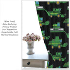 Kids Agriculture Machine Window Curtains, Farm Equipment Tractors Transport Combines Rod Pocket Decorative Windows Curtain for Boys Children Teens Room Decor 55x63in (30% Blackout)