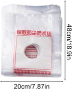 Electric Hammer Dust Bag – Drill Dust Sealr, Hole Saw Catcher | 100PCS Fine Particlle Trap for AC Installation, Wall Cut Dust Barrier Pouch, Compact Vacuum Collector Kit for Plasterboard Drilling Jobs