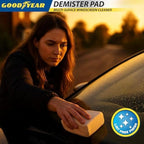 Goodyear 902540 Car Windscreen Demister Pad Micro Fibre Sponge for Mirror Window Glass Fog Remover