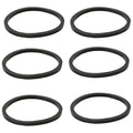 6PCS Kitchen Sink Filter Sealing Ring, Narrow Edge Rubber Gasket for Drain Pipe, Waste Pipe Gasket, 1-1/2 inch Drain Pipe Sink Odor Collector Siphon, 1.5-inch Inclined Sliding Joint Rubber Ring