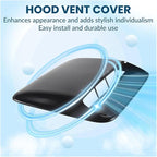 Universal Hood Vent Air Outlet Cover Compatible For Infiniti And Mazda Compatible For Tesla Hood Scoop Air Flow Intake Vent Cover