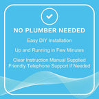EDDY Inductive No Salt Water Softener Alternative | Electronic Water Descaler for Whole House | Reduces Limescale | Electromagnetic Water Conditioner