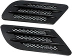 Universal Car Hood Scoop Air Intake Vent Cover Compatible With Golf 4 5 6 7 Compatible For Mazda CX5 Compatible For BMW F10 F30 E90(Black)
