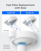 Waterdrop WD-EWFLL Alkaline Replacement Filters for Waterdrop Rechargeable Electric Dispenser WD-ED11L, Healthy Mineralized Alkaline Water, Does not Lower TDS, 1 Pack