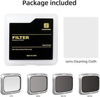 ND Filters for DJI Air 2S Drone, 4-Pack ND8 ND16 ND32 CPL Filter Set Compatible with DJI Air 2S Accessories, Neutral Density and Circular Polarizer Lens Filter Kit Lens Protector