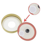 Zonon 256 Pieces Synthetic Filter Paper Stickers 20 mm 0.3 ?m Synthetic Filter Disc Tape Mushroom Applied Under Wide Mouth Mason Jar for Mushroom Cultivation