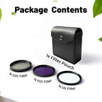 77mm UV-CPL-FLD Lens Filter Kit 3 Piece, Multi-Coated Optical Camera Filters Set UV Block + Circular Polarizing + Fluorescent Filter with Durable Storage Case for DSLR Mirrorless