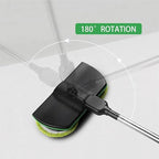 Cordless Electric Mop, 35dB Quiet Floor Cleaner with Dual Motor, Lightweight Spin Scrubber for Hardwood Tile Marble, Adjustable Handle, Rechargeable Polisher, Washable Pads， 2 PCS Cleaning Cloths