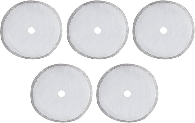 304 Stainless Steel Coffee Filter Mesh Set of 5, 80 Mesh UltraFine Filter for Full Extraction, Practical Accessory for Coffee Machine, Suitable Brewing Mellow (Medium-800ml)