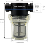 Female NPT in-Line Strainer with 100 mesh Stainless Steel Filter Screen (1" 100 Mesh)