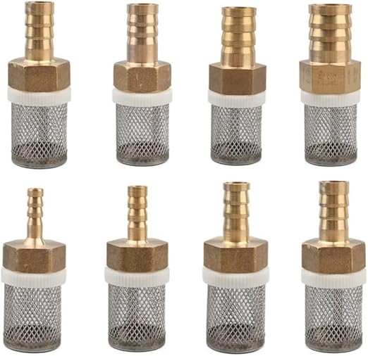 Pro-Grade Sprayer Filter Kit - 6/10/13/19mm Brass & SS Mesh for Car Detailing & Greenhouse Irrigation(16mm)