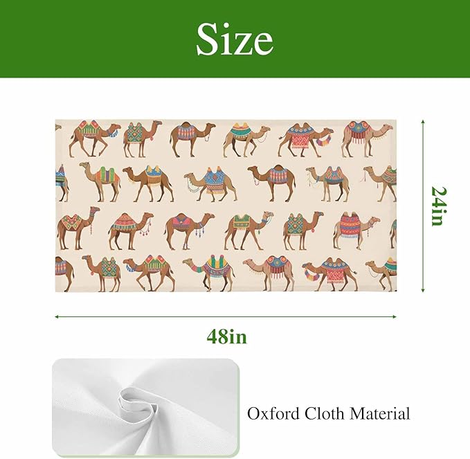 Fluorescent Light Covers for Ceiling Lights Desert Camel Magnetic Light Filters 1 Pack 4x2 ft Vintage Southwest Date Trees Ceiling Lights Cover for Classroom Office School Home Drop Lamp Decor