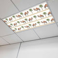 Fluorescent Light Covers for Ceiling Lights Desert Camel Magnetic Light Filters 1 Pack 4x2 ft Boho Southwest Date Trees Ceiling Lights Cover for Classroom Office School Home Drop Lamp Decor
