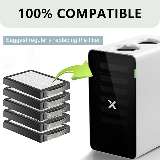 Medium Efficiency Filter Compatible with xTool SafetyPro AP2 Smoke Purifier (②Filter),Filtration for Dust & Odors.(1-Pack)