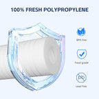 BLUERISE 5 Micron 10" x 2.5" Water Filter Replacement Whole House Sediment Home Water Filter Replacement Cartridge Ro Sediment Filter Easy Installation Fits Any 10" Reverse Osmosis Unit - 6 Pack