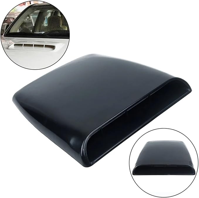 Universal Auto Engine Cover Hood Scoop Vent Car Bonnet Air Intake Inlet 4x4 Offroads Accessories Tuning Compatible For Honda Jazz Decorative(Carbon look)