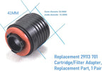 Filter Adapter, Replacement Part for 701, 7000 Series Facepiece Accessories, 40mm Black Plastic Cartridge/Filter Adapter (1 Pair, 2 PCS)