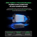 Creality Air Purifier for 3D Printer, Smoke Purifier with 360°All-Round Purification 250m³/h Turbo Airflow Real-Time PM2.5 Display-FDM 3D Printer Version