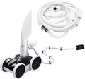 MAKHOON Upgrade Pool Pressure Side Sweeper: Professional Solution for Cleaning Your Swimming Pool (Four Wheels are Better Than Three) Need 1.5" Female Thread Pool Booster Pump Inlet, 4 Bar Pressure