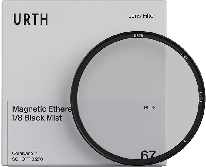 Urth 77mm Magnetic Ethereal Black Mist ⅛ Diffusion Lens Filter (Plus+) - Cinematic Effect, 20-Layer Nano-Coated Light Dispersing Particles