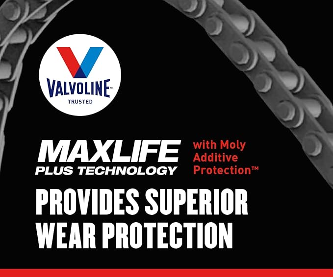 Valvoline High Mileage 150K with Maxlife Plus Technology Motor Oil SAE 10W-30 5 QT, Case of 3