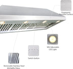 CT Copper Tailor Sloped Copper Vent Hood Island Mount,48'' W,42''H, 1150 CFM Exhaust Fan,Stainless Steel Vent,LED Light,Dishwasher-Safe Baffle Filters,VH8TR1