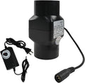 2 Inch Inline Duct Fan 12v Ventilation Fan with Variable Speed Controller Low Noise Inline 22 CFM Blower for Grow Tent Bathrooms Kitchens Black (Color : Adjustable Speed)