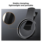 K&F CONCEPT 67mm Clip-on Black Diffusion 1/4 Phone Camera Lens Filter Kit, Mist Cinematic Effect Filter Compatible with iPhone 16 15 14 13 12 11, for Video/Vlog/Portrait Photography