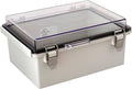 BUD Industries PTQ-11048-C Pc Hinged Enclosure Electrical Enclosure with 10 Percent Fiberglass 6.3" L x 3.94" W x 8.27" D, Gray