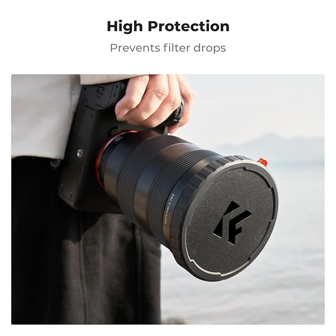 K&F CONCEPT 72mm Variable ND Lens Filter Cap TPU Material Filter Cap Only for K&F 72mm Adjustable Neutral Density Filter