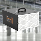 PURISYSTEMS Air Filtration System 3-Speed Remote, Hanging Air Filter w/RF Remote for Woodworking, Garage and Shop Dust Collector, up to 500 sq. ft (350/450/500 CFM) (Outer Air Filters-500IG/500-3P)