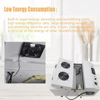 Industrial Ultrasonic Humidifier Cooler Sprayer 9kg/h Portable Continuous Cool Mist Maker Humidifier Commercial with Humidistat and Remote Sensor for Greenhouse Large Room